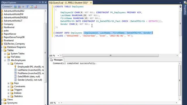 SQL Review Video 5: INSERT INTO смотреть онлайн