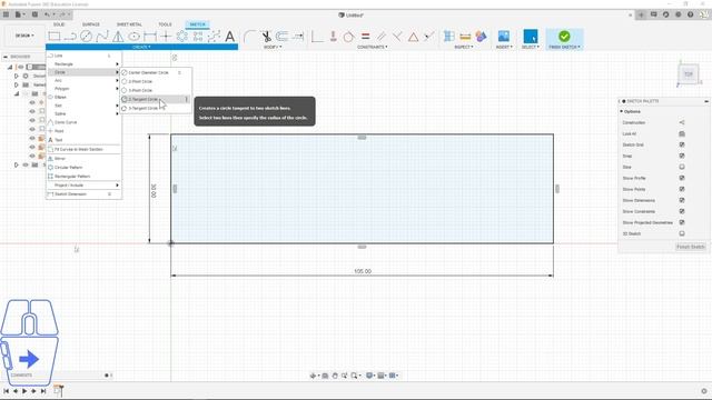 Fusion 360, урок 02 - инструмент Extrude, изделие Пластина смотреть онлайн