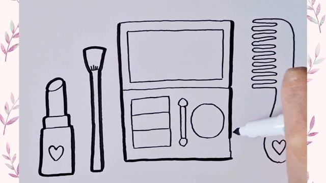 Makeup Drawing, Painting and Coloring for Kids and Toddlers #makeup #lipstick смотреть онлайн