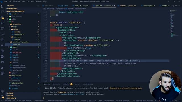 Build React Website For Beginners - Tailwind, Smooth Scroll and styled-components смотреть онлайн