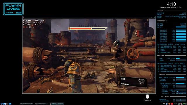 Some games from the Warhammer: 40 000 universe on EncomOS. PS4linux смотреть онлайн