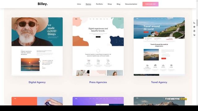 Billey - Creative Portfolio and Agency Elementor WordPress Theme multipurpose studio Website Builde смотреть онлайн