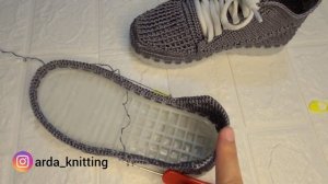 Кроссовки тоқу. Вязаные кроссовки крючком. Қазақша тоқыма.