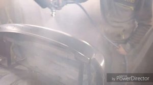 Как перетереть грунт на бампере.