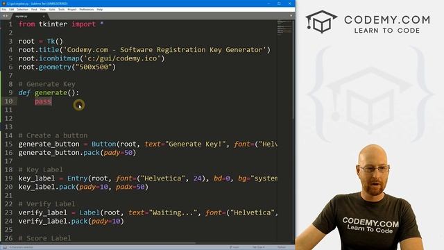 Software Registration Key Generator - Python Tkinter GUI Tutorial 189 смотреть онлайн