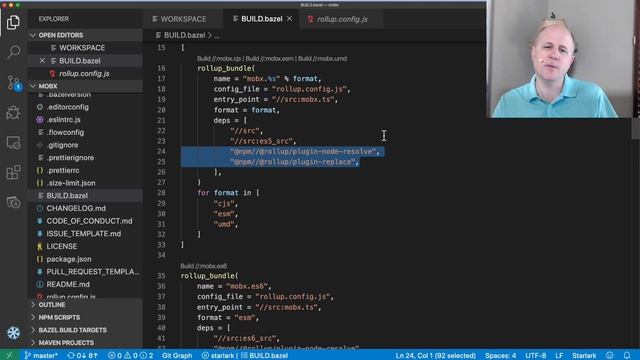 Build a TS/JS project with Bazel (MobX case study) смотреть онлайн