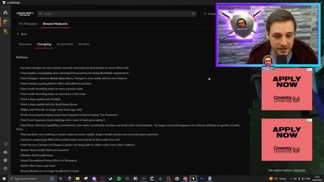 RLCraft 2.9.2 Changelog Patch Notes + How To Update Version On Curseforge смотреть онлайн