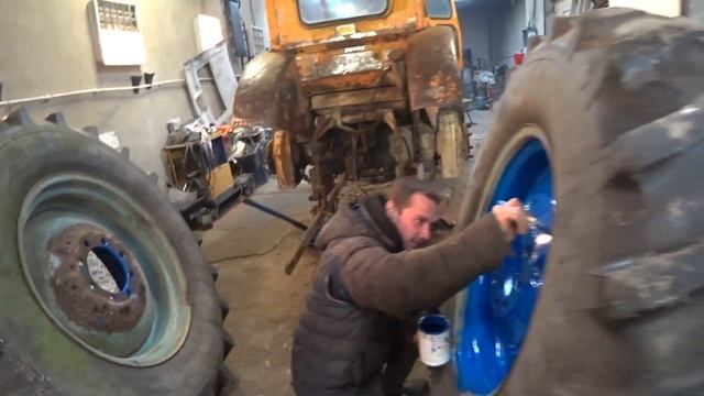 Оживление трактора т40 Запуск двигателя и первый выезд Трактор т40