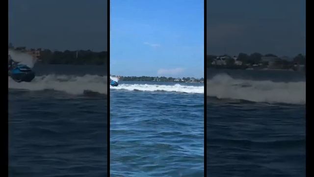 JUMPING YACHTS WAVES ON A WAVERUNNER
