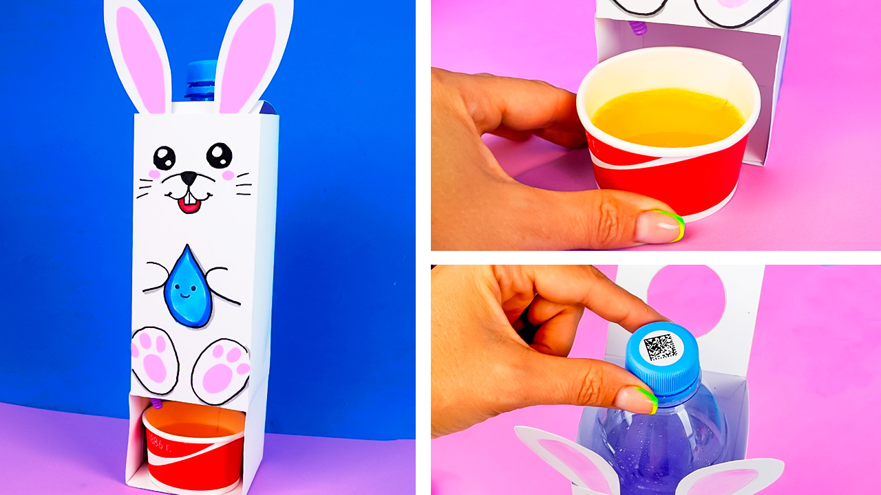 ДИСПЕНСЕР для напитков! Как сделать диспенсер своими руками Легкие поделки смотреть онлайн