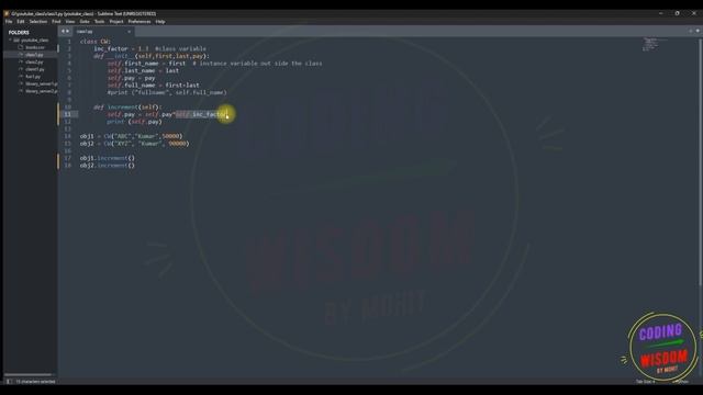 Class Variable in Python | Class variable or Static variable in Hindi:6 #python #coding смотреть онлайн