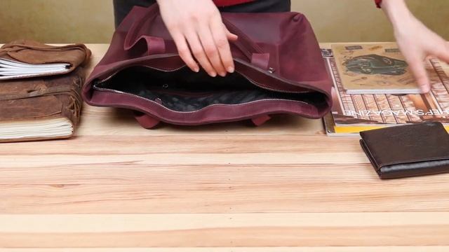 Обзор кожаной женской сумки SHVIGEL 16350 смотреть онлайн