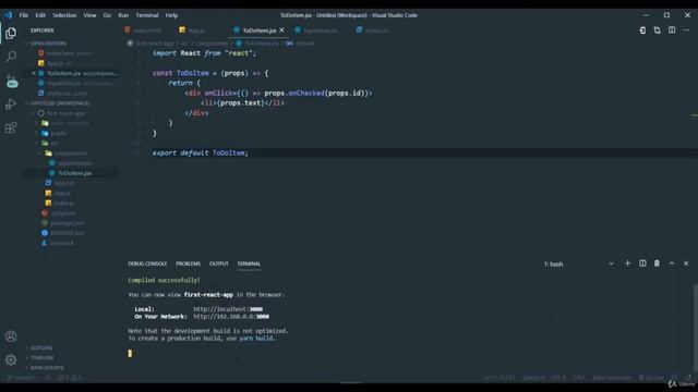 #21 - Generating a production build.- React Javascript Beginner's Course смотреть онлайн