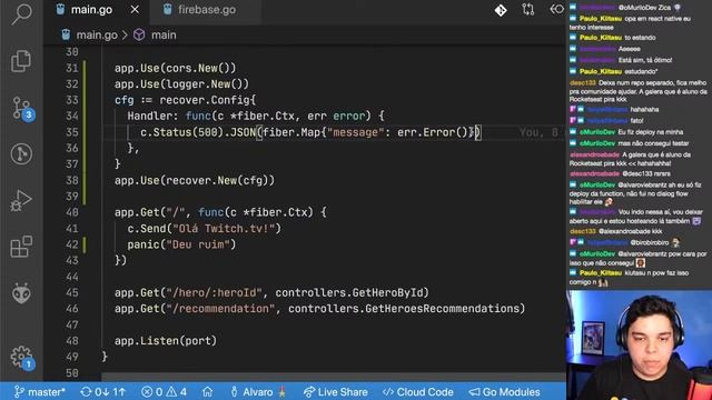 Live Coding - API de recomendação de heróis em Golang e Fiber #5 смотреть онлайн