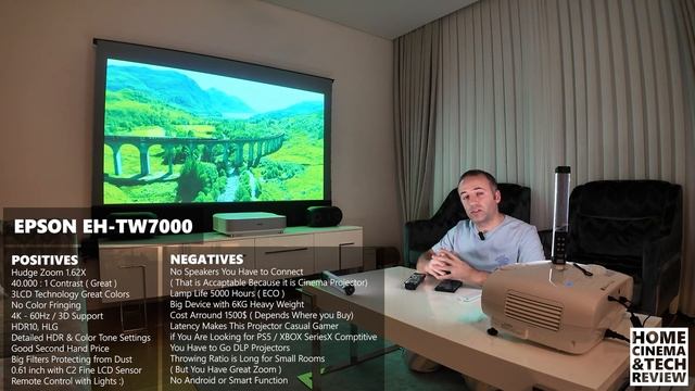 Epson EH-TW7000 4K Projector 6 Month User Review смотреть онлайн