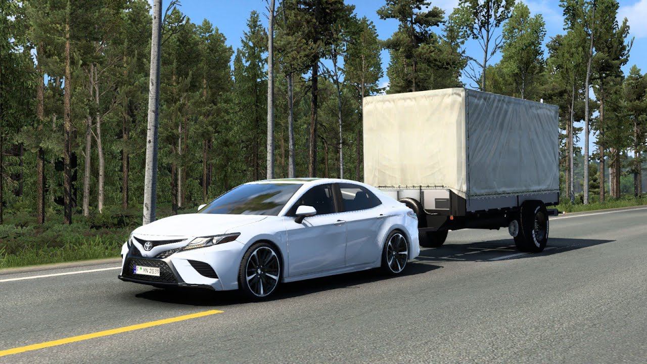 [ETS 2] Toyota Camry XV70 2018_Crashed at 20:47 by the way in Kotka смотреть онлайн