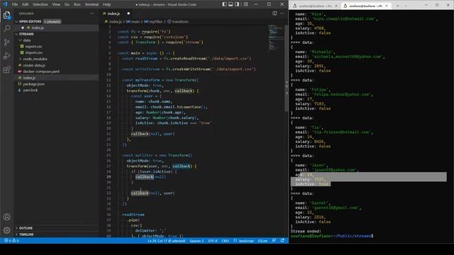 Node.js Streams - Part 2 (Beginner/Intermediate) - Pipe - Transform - Pipeline and Error management смотреть онлайн