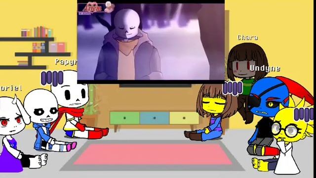 Undertale React to (14) [Dusttale + Killer!Sans video] *MY VERSION* смотреть онлайн