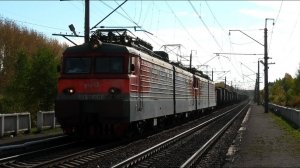 ВЛ11М-190/185 с грузовым поездом следует через о.п. Шайтанка