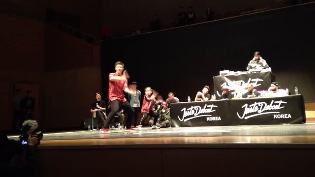 JUSTE DEBOUT KOREA 2014 TOP8 Hiphop side - Quarter Final 1 LILDI & LAMUT смотреть онлайн