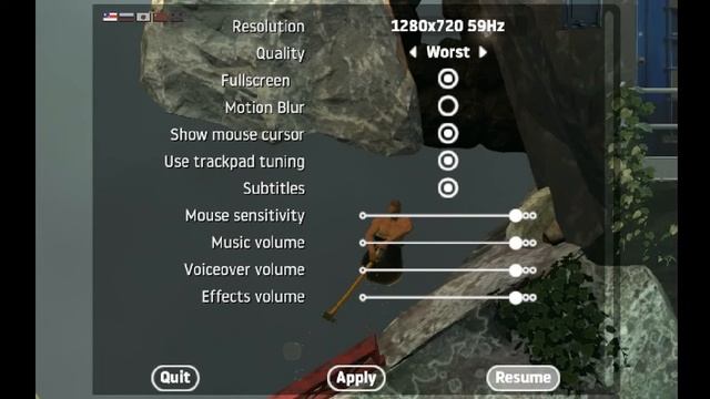 GettingOverIt on low spec laptop (n3540) смотреть онлайн