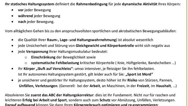 Posturologie: Punkt D vom ABC der Haltungskorrektur смотреть онлайн