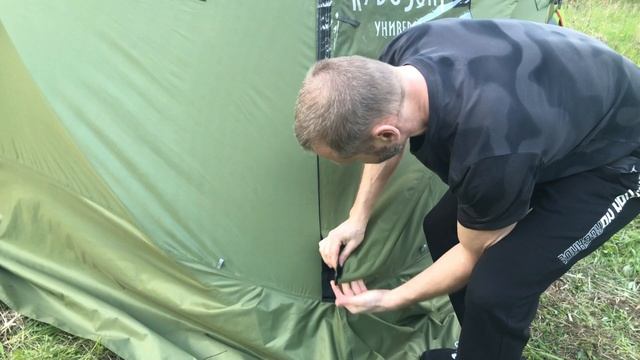 Дверь распашная для палатки КубоЗонт смотреть онлайн