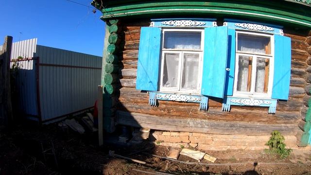 Ремонт фундамента старого деревянного дома . Отмостка смотреть онлайн