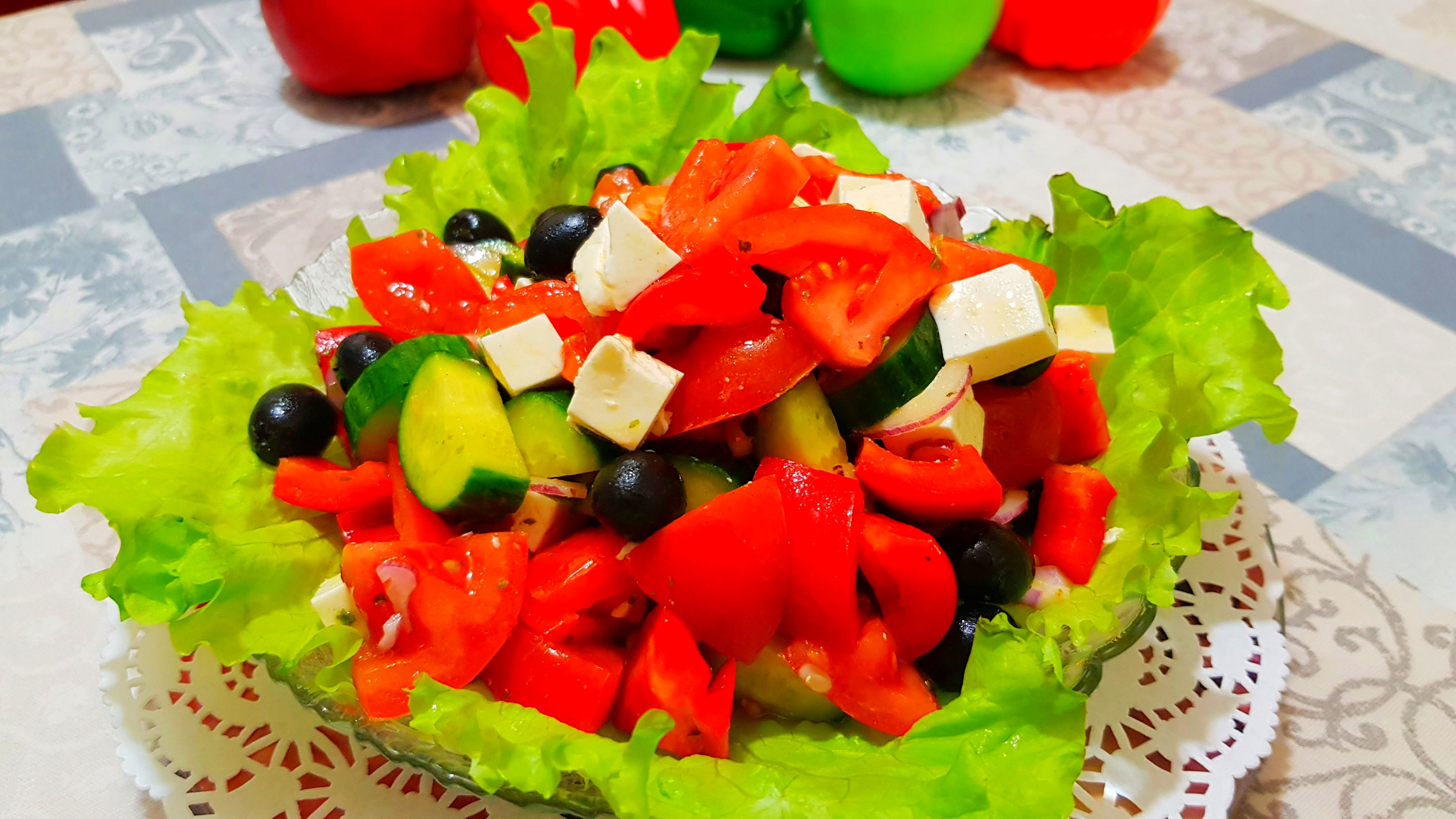 Салат «ГРЕЧЕСКИЙ» - невероятно вкусный и полезный! смотреть онлайн