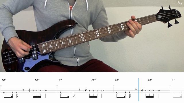 Nirvana - Smells Like Teen Spirit | Bass Tabs Tutorial смотреть онлайн