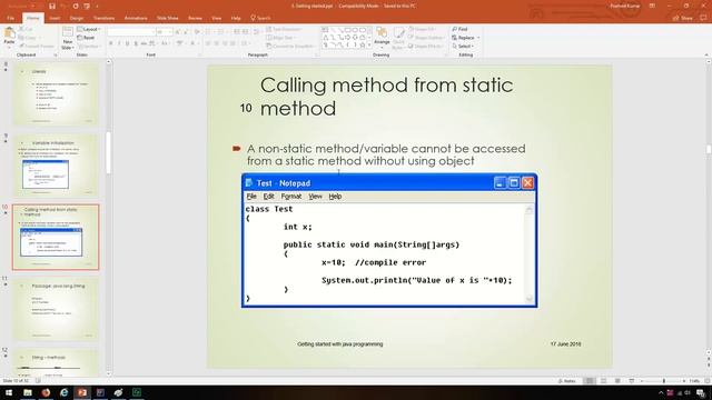 Core Java - 2 [Strings, Char, Package, Type conversion, Methods, Array] смотреть онлайн