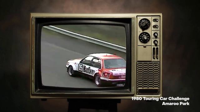 Rian checks out a Marlboro HDT VB Commodore raced by Peter Brock - QLD