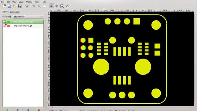 KiCad #6.1 - easy visual diffs on gerber files: git-difftool + bash-script + gerbv смотреть онлайн