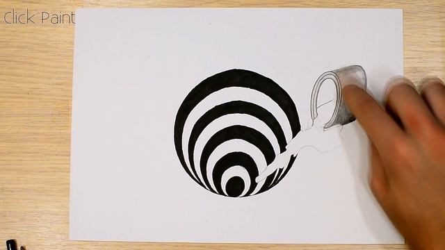 Простой 3D Рисунок Дыра Easy 3D How to Draw a Round Hole on Paper смотреть онлайн