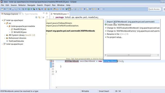 Reading and Writing the Single XLSX File-Apache POI смотреть онлайн
