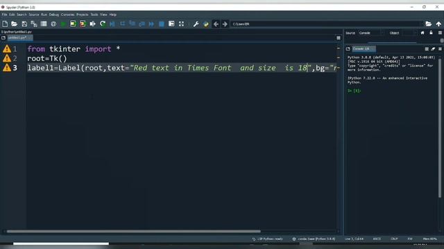 Python program | Label | GUI | tkinter смотреть онлайн
