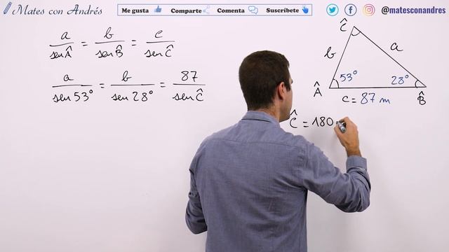 ? Teorema del SENO conociendo Dos Ángulos y Un Lado ➡️ Resolución de Triángulos Oblicuángulos смотреть онлайн