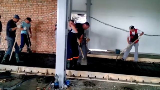 Заливка раствора - создание подбетонки смотреть онлайн