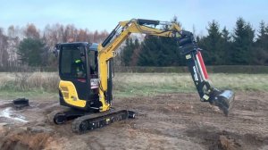 Устойчивость миниэкскаваторов Yanmar с удлинителем рукояти
