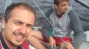 Мачта сломалась во время парусной регаты