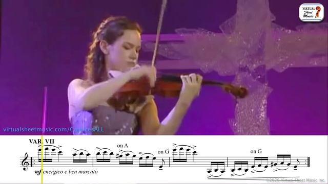 Hilary Hahn - Paganini - Caprice 24 - Sheet Music Play Along смотреть онлайн