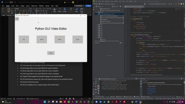 Python GUI Video Editor Demonstration