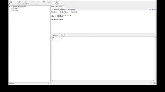 MongoDB Tutorial for Beginners - 4 - Create/Drop Collections смотреть онлайн