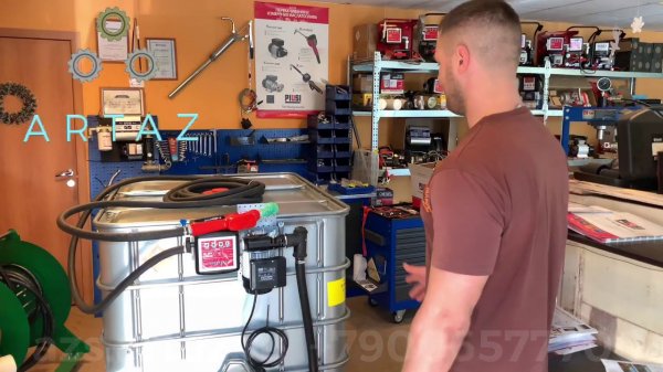 Мини АЗС для дизельного топлива 220в artaz panther1000-1303 еврокуб заправочный модуль