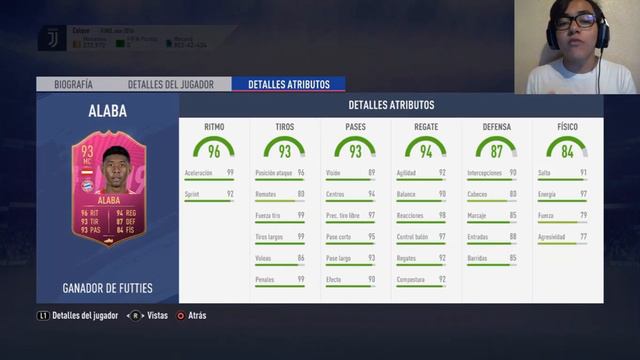 ¿Vale la pena Alaba MC 93 FUTTIES SBC? | Review en ESPAÑOL | FIFA 19 смотреть онлайн