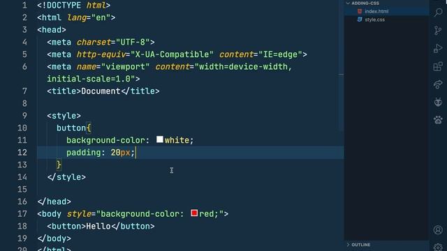 How to Link CSS to HTML File. 3 ways to use html in css. смотреть онлайн