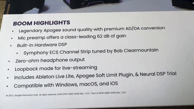 Unboxing the Apogee BOOM Audio Interface | First Impressions & Features смотреть онлайн