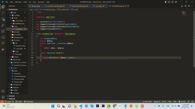 Self Built Framework PHP MVC OOP : Test Queue Worker with RabbitMQ. смотреть онлайн