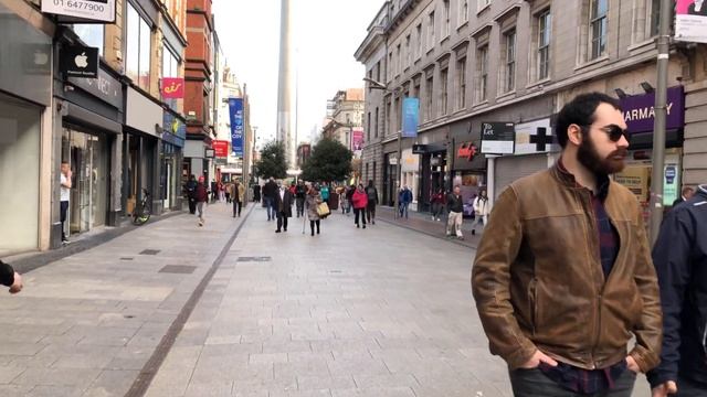 Dublin Ireland in March 2022| 4k walking tour of Dublin City Centre | iwalk tours смотреть онлайн