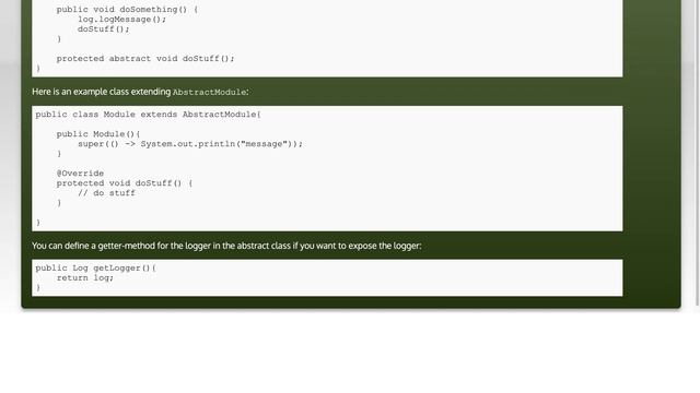Optional method implementation in an abstract class смотреть онлайн
